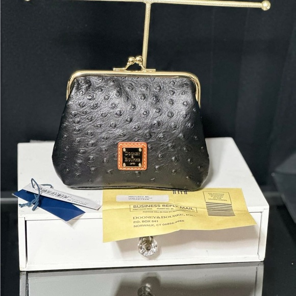 Dooney bourke ostrich Large Frame Purse - Picture 2 of 5